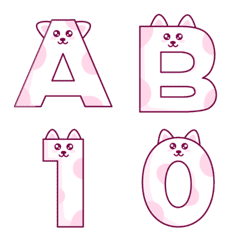 Cute Kitty Letters and Number