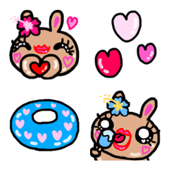 pururun usagi emoji Emotion sticker3