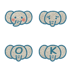 Cute elephant+26English(blue)