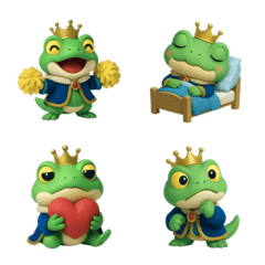 青蛙王子或壁虎表情符號
