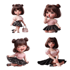 Chubby cheeked baby loves her mother.