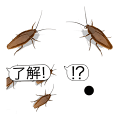 Cockroach on the smartphone Emoji 2