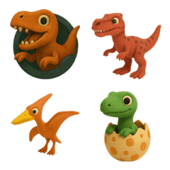 恐竜とダイナソーとジュラシックの絵文字
