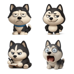 Husky says hello to you