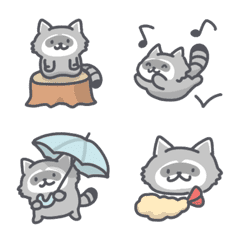 アライグマの日常色々絵文字