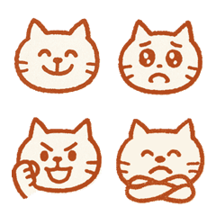 Hanko-Style Cat Emoji vol.1