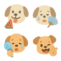 夏使える犬絵文字