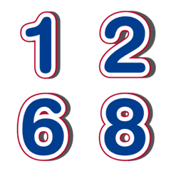 อิโมจิ ตัวเลข เงา 40