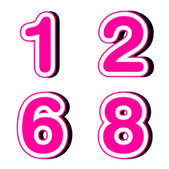 อิโมจิ ตัวเลข เงา 46