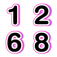 อิโมจิ ตัวเลข เงา 38