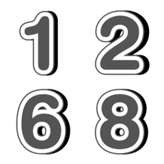 อิโมจิ ตัวเลข เงา 48