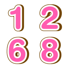 อิโมจิ ตัวเลข เงา 51