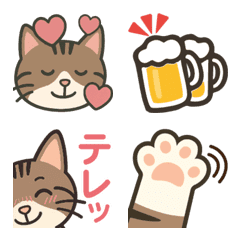 Momo-chan cat emotion emoji