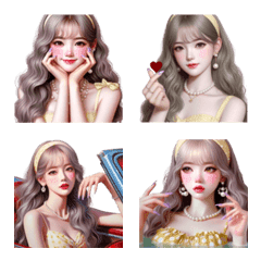 สาวสวยในชุดลายจุด