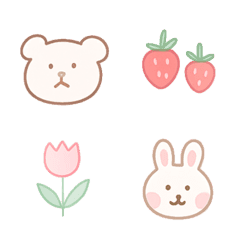 シンプルで使いやすい絵文字.