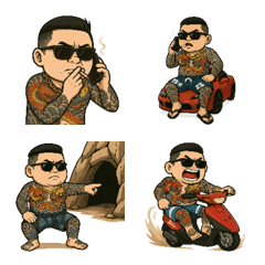 89 righteous boy 8 emoji stickers