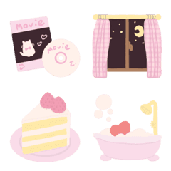 おうちで過ごしたい絵文字。(ガーリー)
