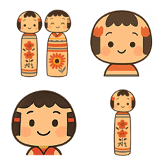 Kokeshi Cuties Emoji