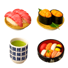 Delicious! high class japanese sushi.