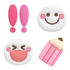 Plump 3D Pink emoji