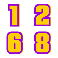 อิโมจิ ตัวเลข เงา 61