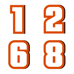 อิโมจิ ตัวเลข เงา 58