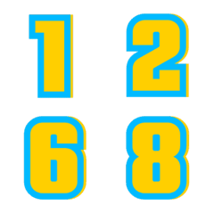 อิโมจิ ตัวเลข เงา 60