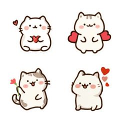 Lovely Cat and Heart