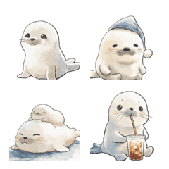 A gentle seal in motion