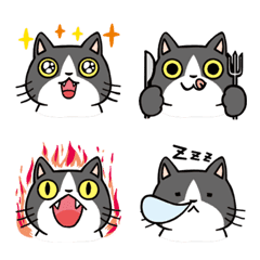 My One and Only Cat : tuxedo cat Emoji