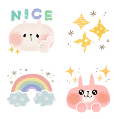 毎日使える＊もちねこサン＆もちうさサン＊