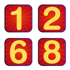 Emoji numbers Box 18
