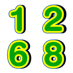 Emoji numbers shadow 66