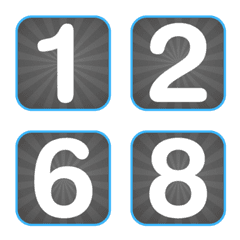 Emoji numbers Box 19