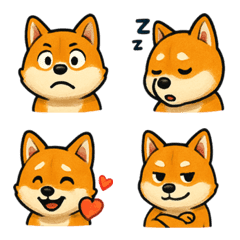 柴犬 カートゥーン