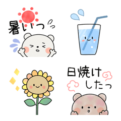 Moving. Simple and cute summer emoji...