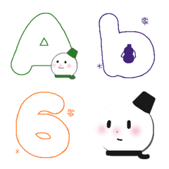 snowman number alphabet