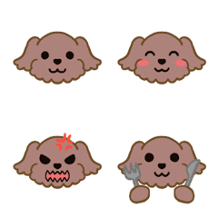 Toy poodle Red Emoji