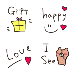 colorful greeting everyday emoji