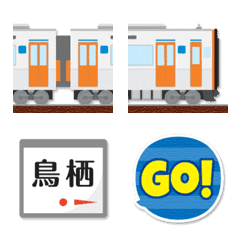 鳥栖〜長崎 シルバーの電車と駅名標