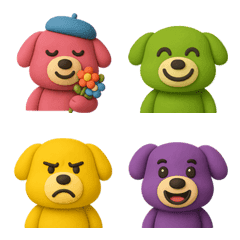 Squishy & Soft 7-Color Puppies
