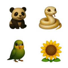 3Dかわいい小動物絵文字