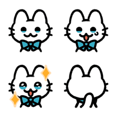 ネコでリアクション/シロ