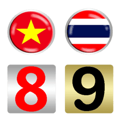 Golden background numbers