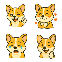Cheerful Corgi Expressions