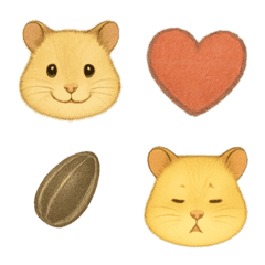 Syrian hamster(kinkuma)cute Emoji4