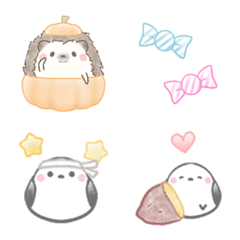 Hedgehog and Shimaenaga*Emoji 5