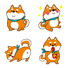 Easy-to-use emoji of "Mucchy the Shiba"