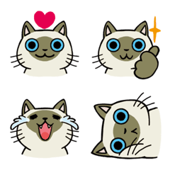 My One and Only Cat : Siamese cat Emoji