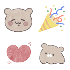 手書き風くーま*。絵文字